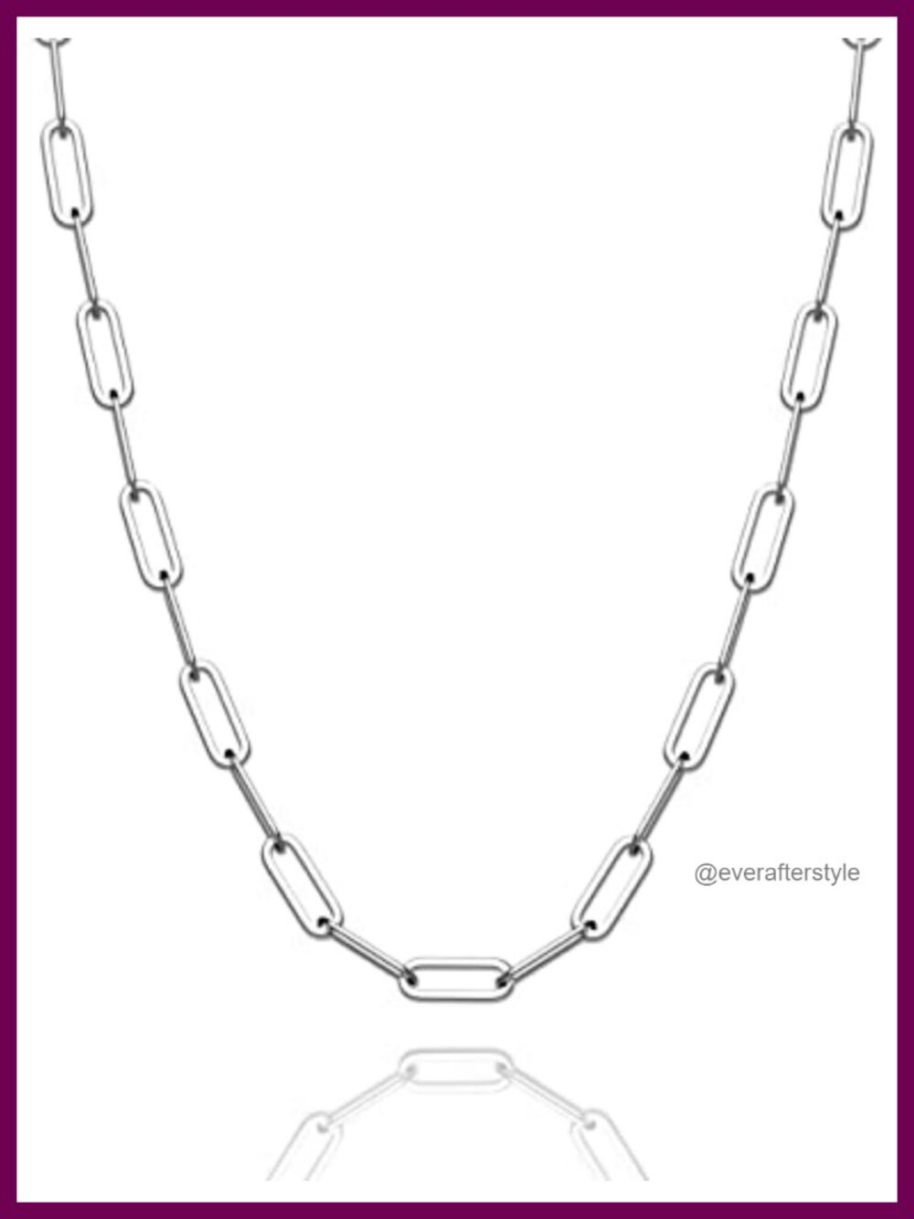 925 Sterling Silver Paperclip Necklace Chain 3-7mm Diamond Cut Women Men 16-30